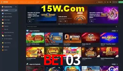 Canal oficial no Telegram da Bet03
